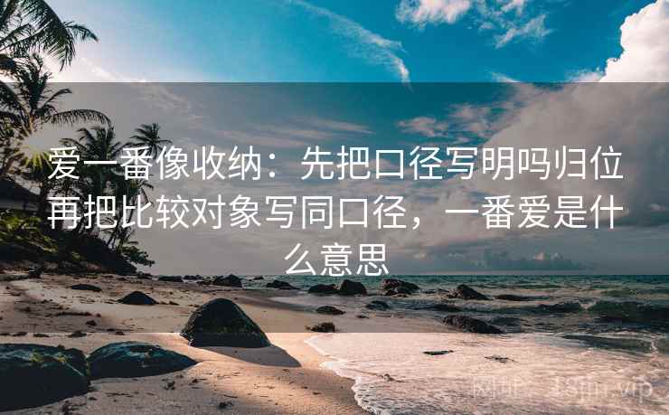 爱一番像收纳：先把口径写明吗归位再把比较对象写同口径，一番爱是什么意思